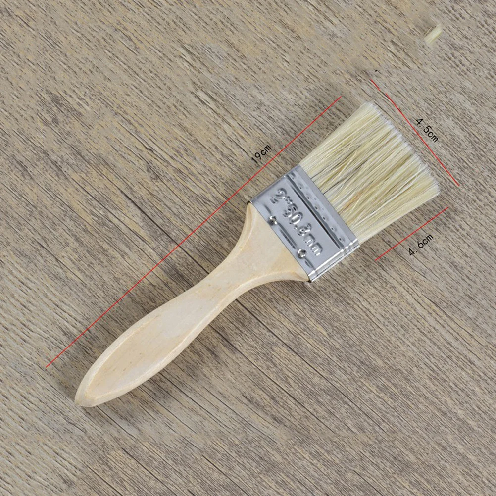 مجموعة فرش الرسم مكونة من 9 قطع بمقبض خشبي بشعيرات طبيعية لمجموعة أدوات الطلاء الكلاسيكية لجدار الأثاث #4