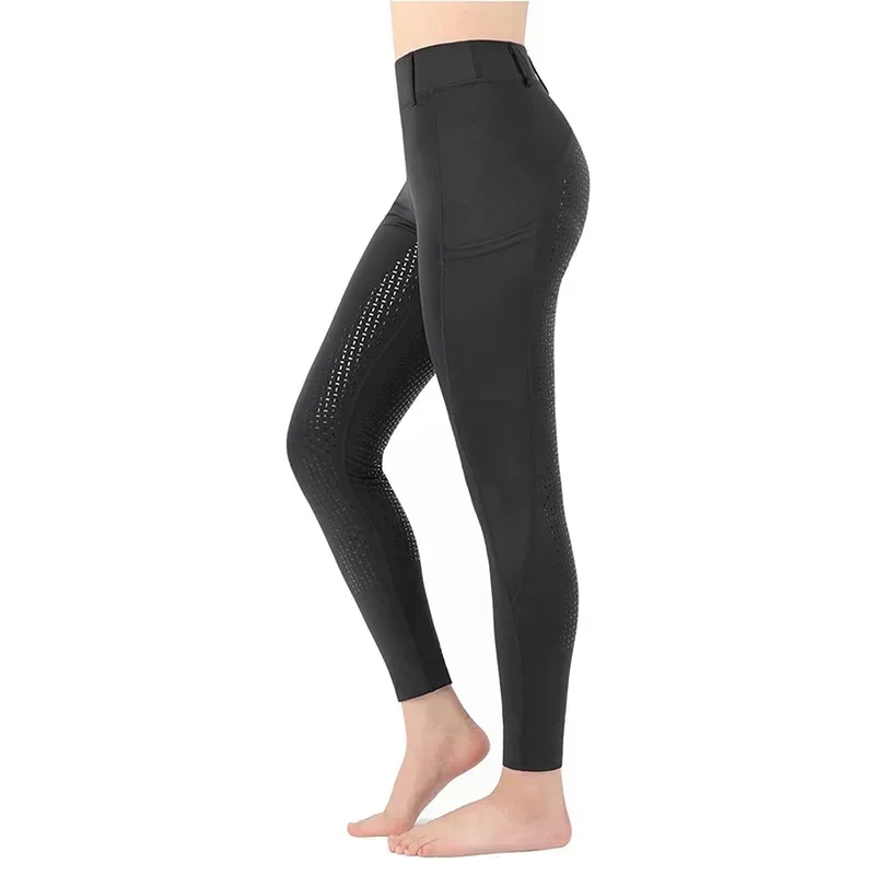 Pantaloni equestri estivi pantaloni da equitazione da competizione in Silicone Super elasticizzato da uomo e da donna