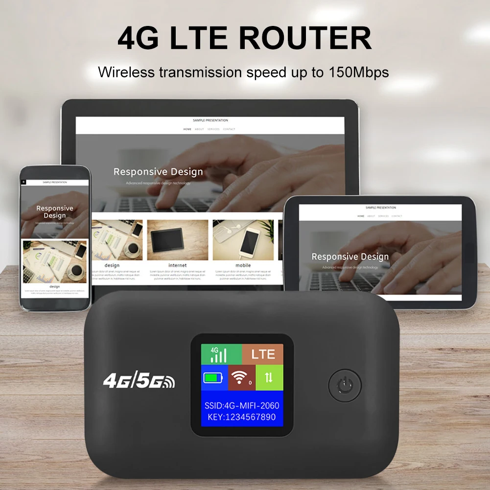 Modem wireless portatile Mini hotspot WIFI esterno da 3000 mAh con slot per scheda SIM Router portatile wireless Router WiFi tascabile mobile