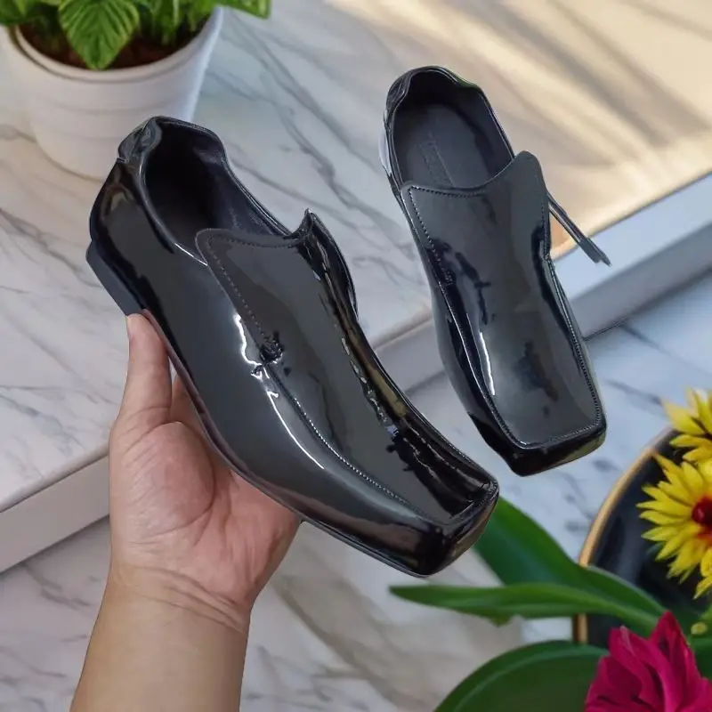 

Fashion Women's Shoes Exquisite Square Head Loafers for Woman Retro Britain Casual Shoes Luxury Designer Shoes Zapatos De Mujer