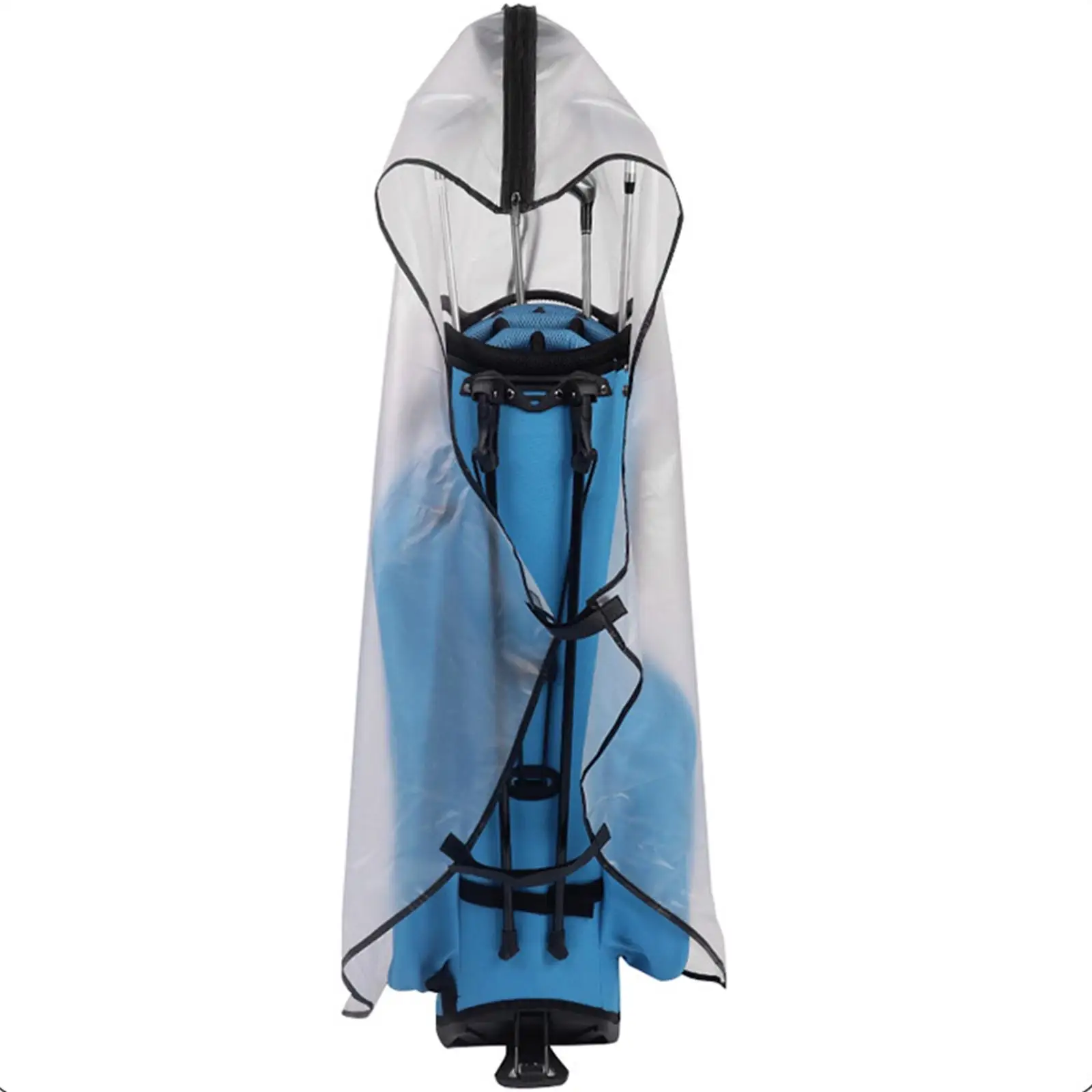 Golf Bag Rain Cover for Golf Push Cart, with Smooth Zip Professional Easy to Install, Supplies, Accessory Clear