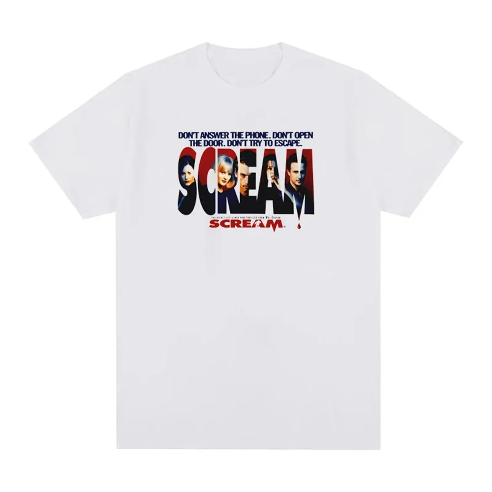 Scream Fashion Tees Dont Answer the Phone Dont Open the Door Dont Try to Escape men Women Tees Scream T-Shirt 62422