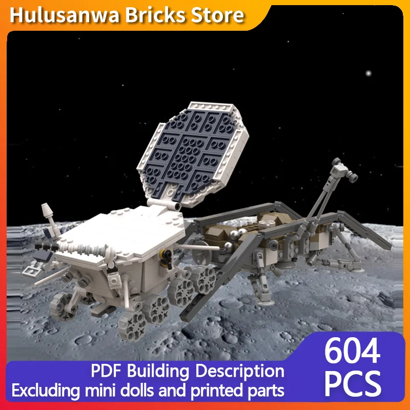 

Конструктор Luna 17: Модель беспилотного детектора MOC, Военное оборудование, Модульная технология, Подарки, Набор для сборки, Детские игрушки