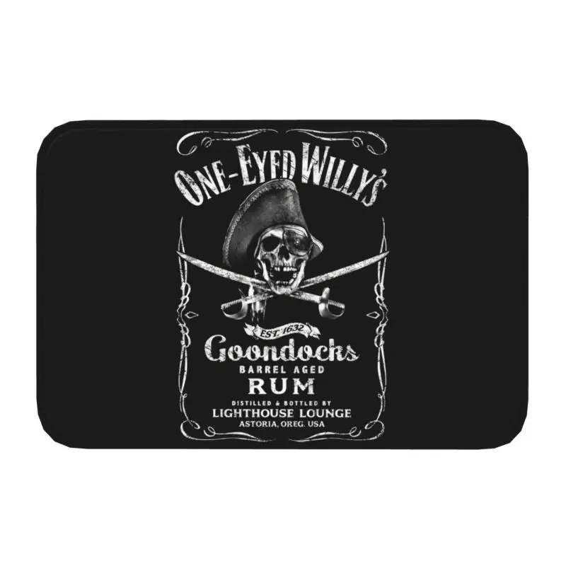 The Goonies One Eyed Willy's Rum Doormat Anti-Slip Kitchen Bathroom Mat Bedroom Balcony Floor Door Entrance Carpet Rug