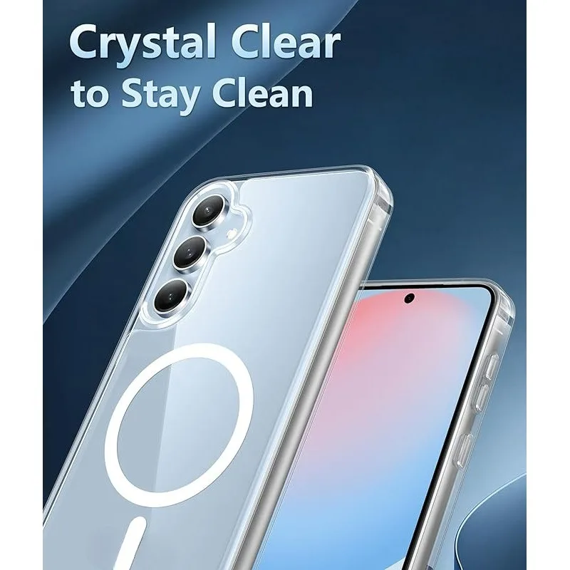 Für MagSafe Transparente Handyhülle für Samsung Galaxy S26 S25 S24 S23 S26 Ultra Plus Stoßfeste Magnetische Hüllen Kabellose Ladeabdeckung – Detail 5