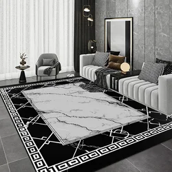 Black Chinese Style Carpets for Living Room Home Abstract Bedroom Decoration Luxury Large Area Rug Sofa Table Non-slip Floor Mat