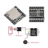 DFPlayer Mini MP3 Player Module TF Card U Disk Mini MP3 Player Audio Voice Module Board IO/Serial Port/AD For Arduino Diy Kit