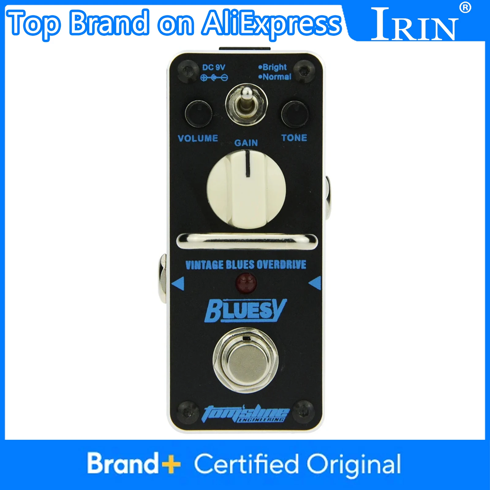 

Aroma ABY-3 Bluesy Vintage Blues Overdrive гитарная педаль эффектов мини-педаль для электрогитары True Bypass Запчасти и аксессуары для гитары