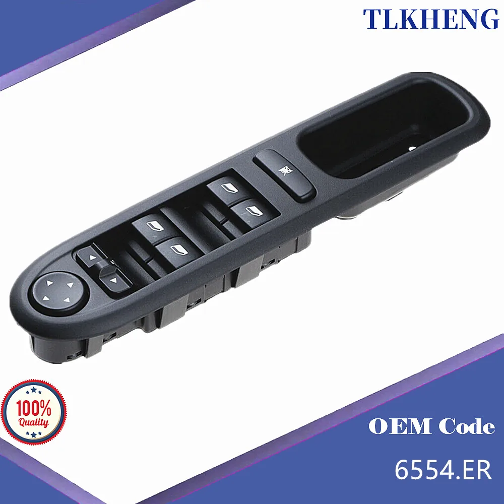 

Electric Window Control Switch Window Lift Switch For Peugeot 407,2004-2010,6554.ER 6554ER