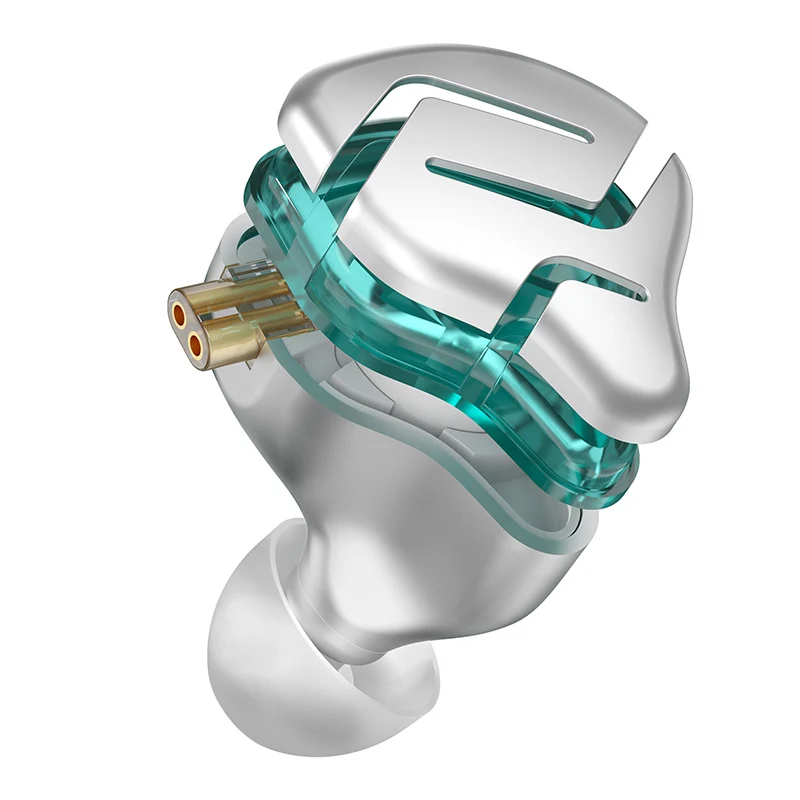 سماعات أذن KZ ZES تعمل بالكهرباء + ديناميكية سلكية ومزودة بتقنية HIFI سماعات أذن باس داخل الأذن مع خاصية إلغاء الضوضاء سماعات معدنية رياضية