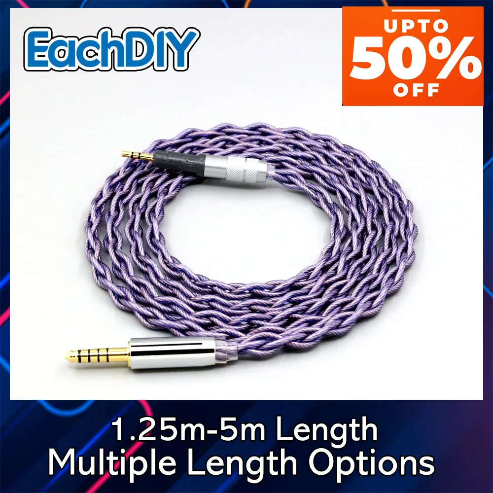 Тип2 1,8 мм 140 ядерный кабель для наушников litz 7N OCC для Audio Technica ATH-M50x ATH-M40x ATH-M70x ATH-M60x LN 007912