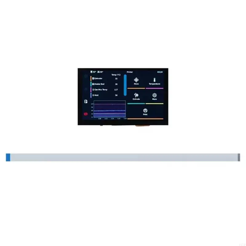 4X7E 5inch LVDS Display for CM68 Printing Accessories High Claritys Energy Saving