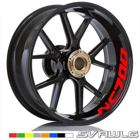 New high quality Motorcycle Wheel Tire Rim Stickers wheel For Honda NC700 NC700S NC700X Reflective sticker applique