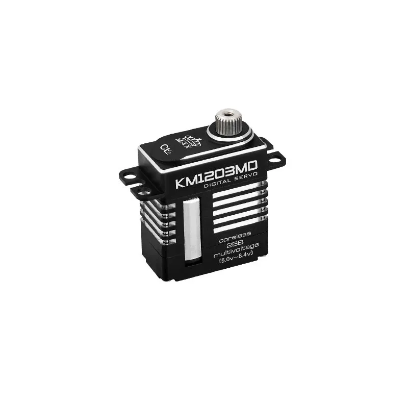 Kingmax KM1203MD Digital Coreless Servo, Aluminum Housing & Metal Gears, 9g Size, High Voltage, 10kg·cm Torque for RC Models