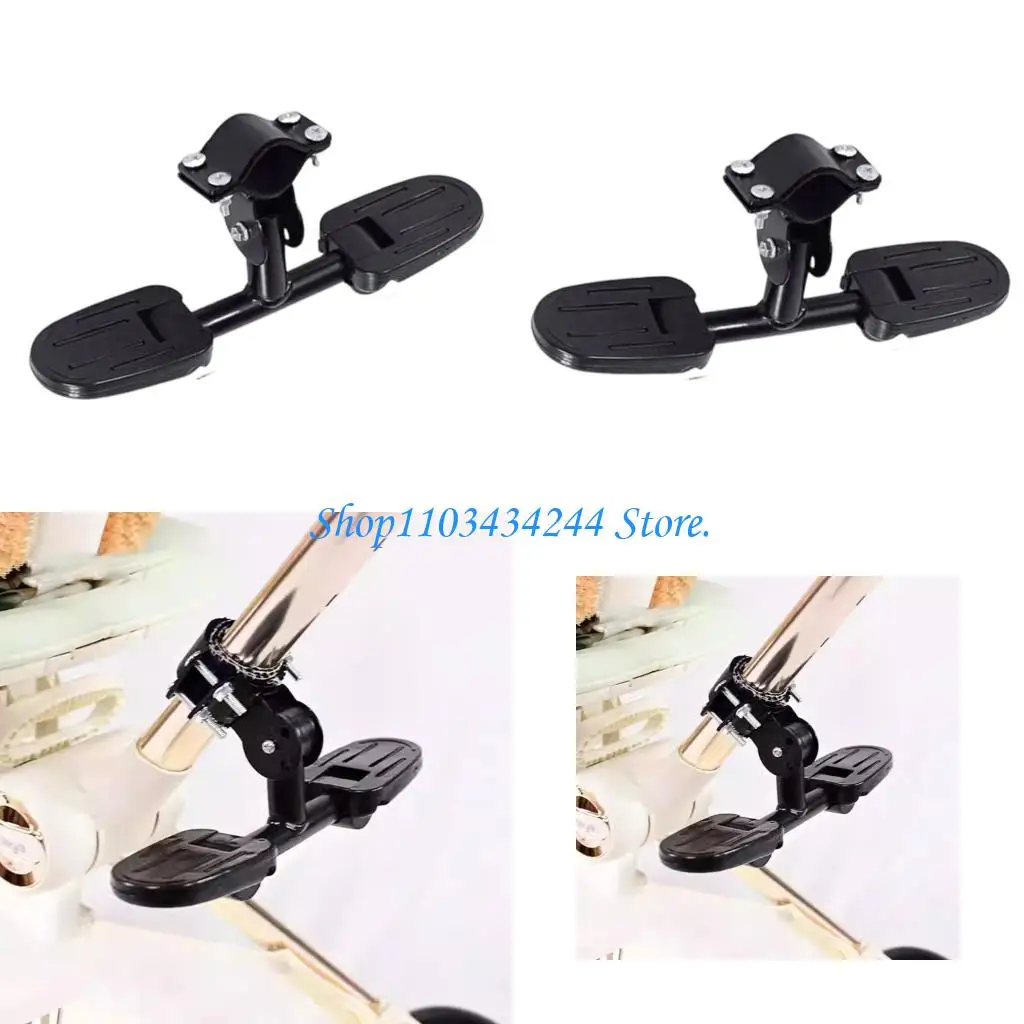 

Foldable Scooter Foot Pedal Anti Slip Metal Support Easy Installation