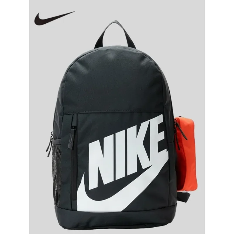 Nike Unisex Couple Schoolbag Sports Backpack Leisure Travel Lightweight Multi Pocket Commuter Storage Daypack HJ4186-070