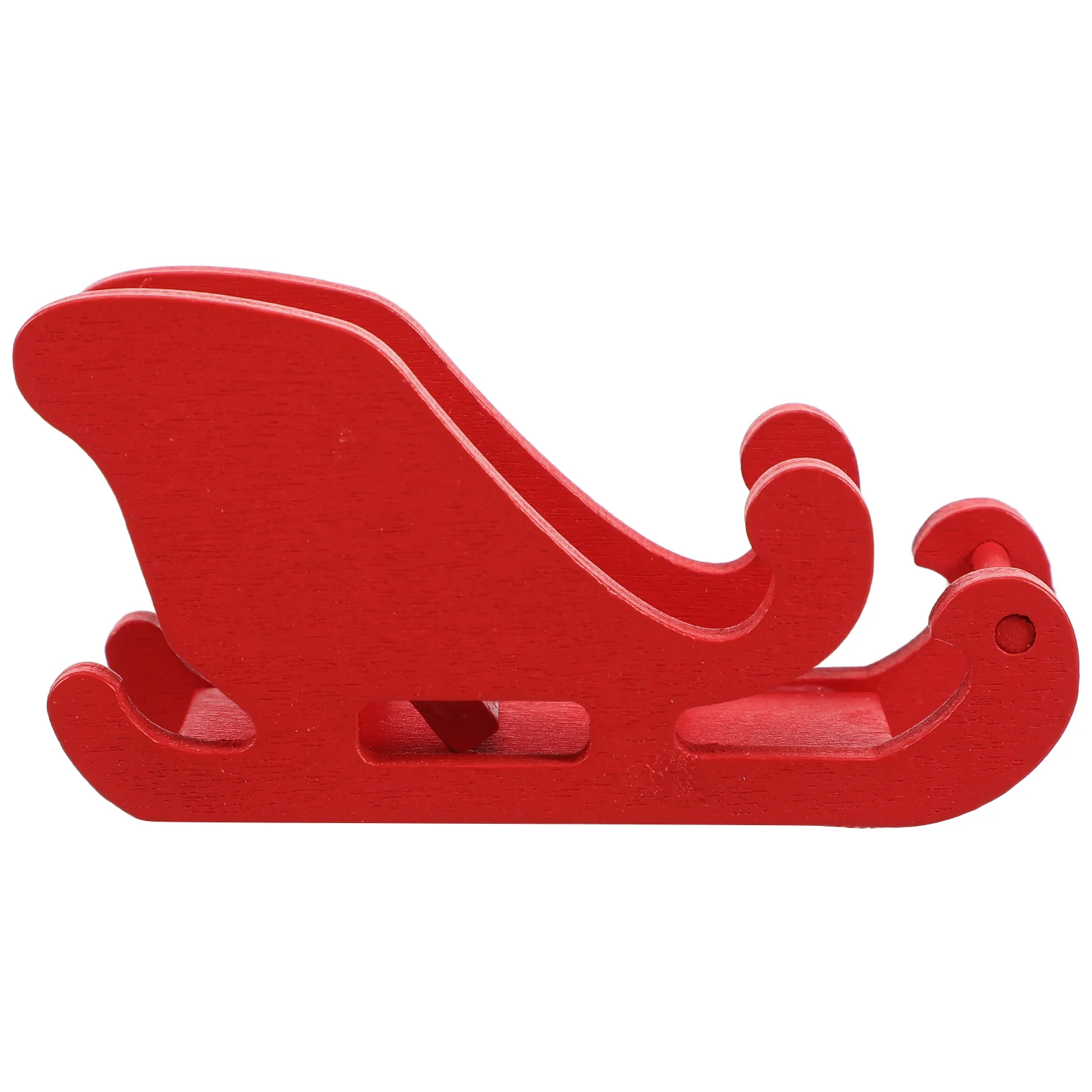 Mini Toys Sleigh Decoration Sled Miniature Christmas Ornament Tree Tabletop Red Holiday Child