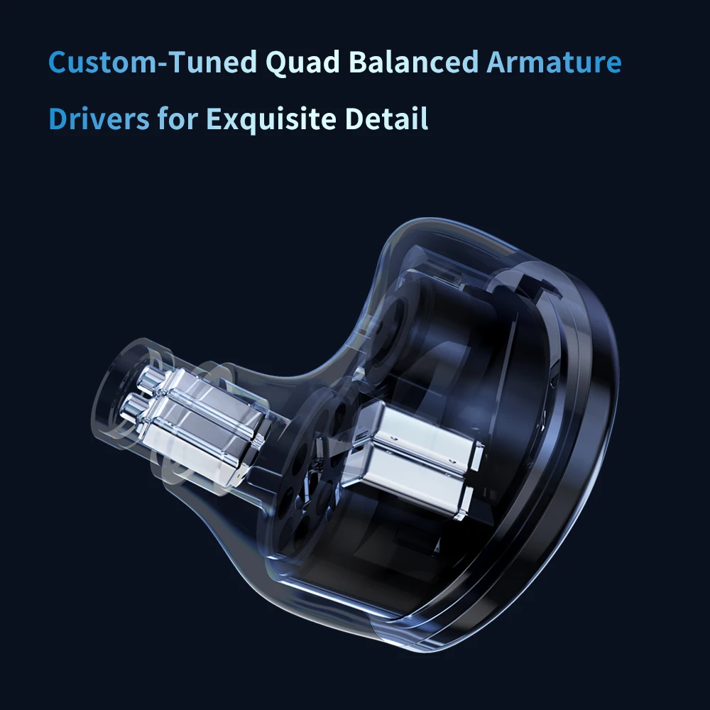 TRN JAWS 3 DD + 4 BA + 1 Planar Driver Наушники с посеребренным бескислородным медным кабелем высокой чистоты