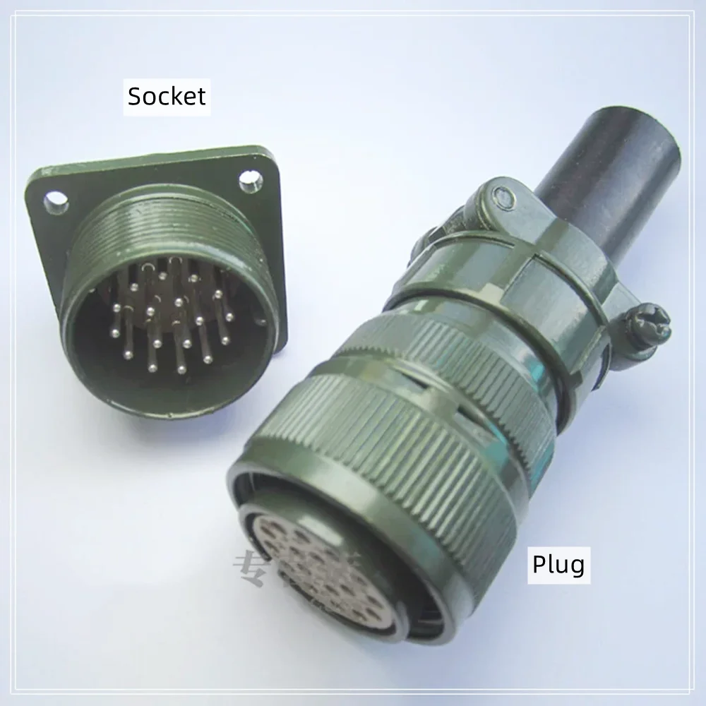 Original new 100% aviation plug 17-core servo motor plug connector MS3106A 20-29S straight head