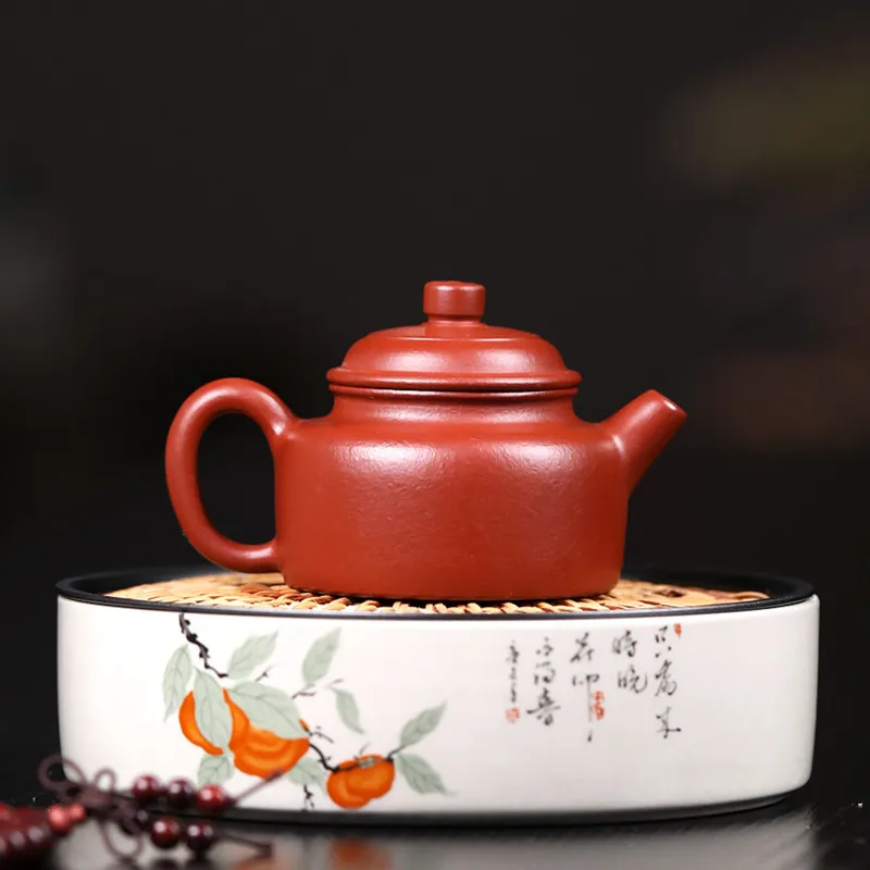 100ml Chinese Yixing Purple Clay Teapot Custom Dahongpao Tea Infuser Handmade Filter Beauty Kettle Zisha Tea Accessories