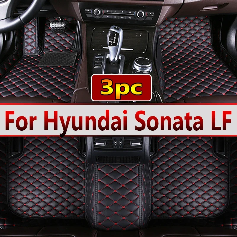 

For Hyundai Sonata LF 2018 2017 2016 2015 Car Floor Mats Interior Leather Carpets Auto Accessories Styling Custom Rugs Protect