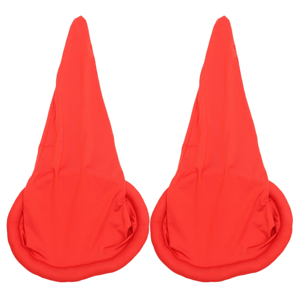 

2pcs Christmas Gnome Hat Soft Lightweight Dwarf Cap For Halloween Cosplay Party Photo Prop Costume Accessory Men Women