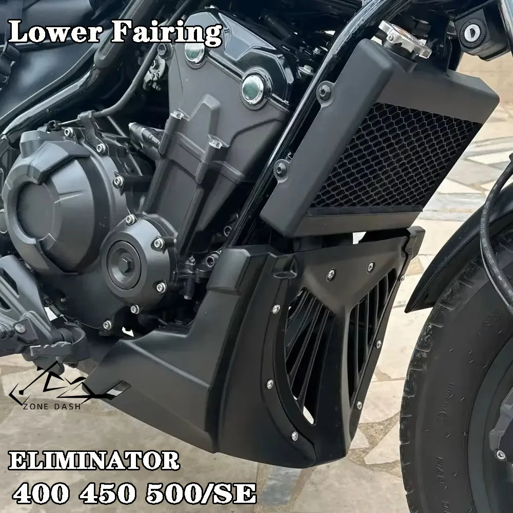Motorcycle Lower Chin Fairing Under Front Spoiler Cover Belly Pan Panel Engine Guard Fit For Eliminator 500 SE ELIMINATOR400 450