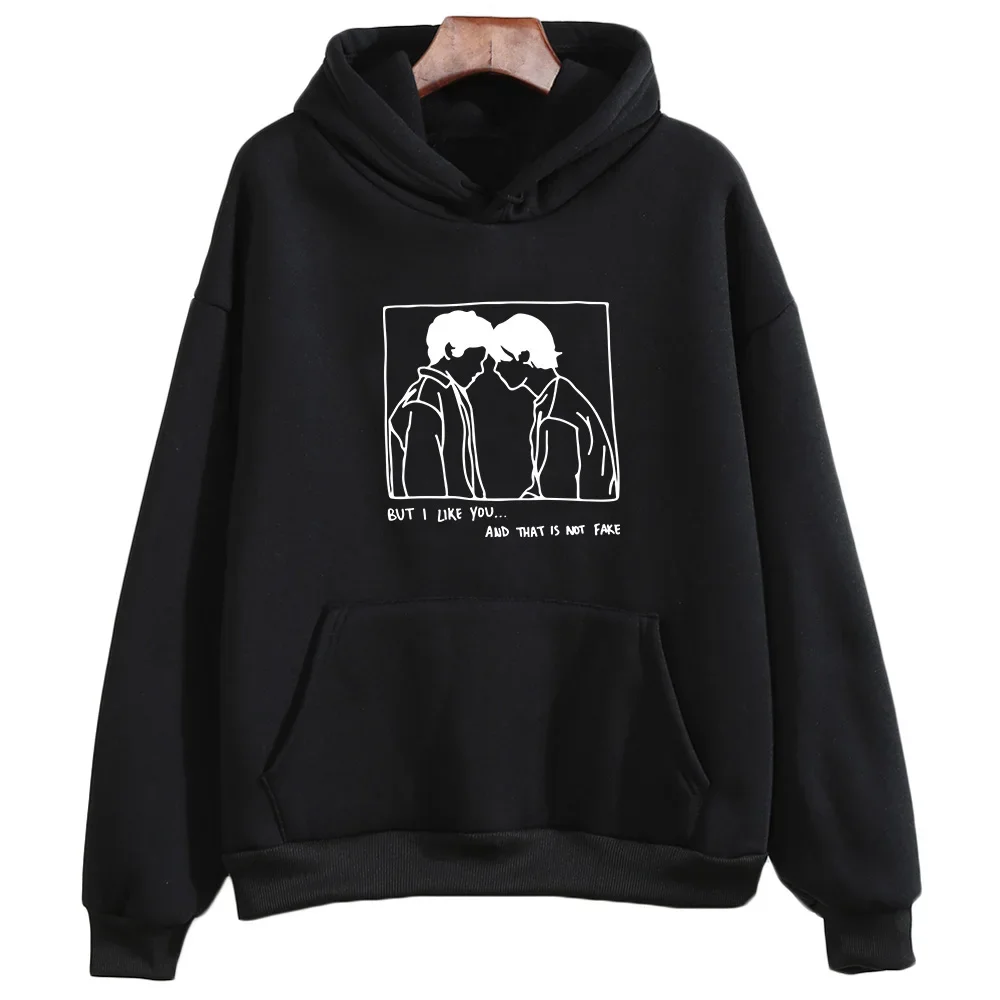 Sudadera con capucha con estampado de cómic de Young Royals para mujer, sudadera informal de moda, jerséis de lana, sudaderas estéticas de marca,