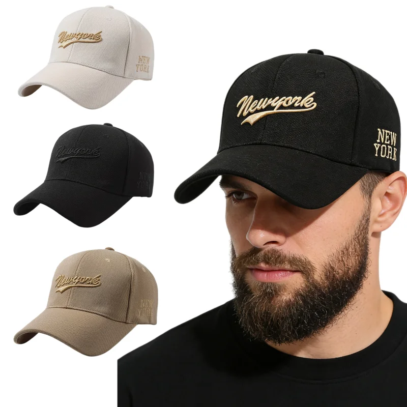 New York Letter Pineapple Stoffbestickte Baseballkappe, verstellbare Snapback-Mütze für Männer und Frauen, Outdoor-Sonnenschutz, Dad Hat