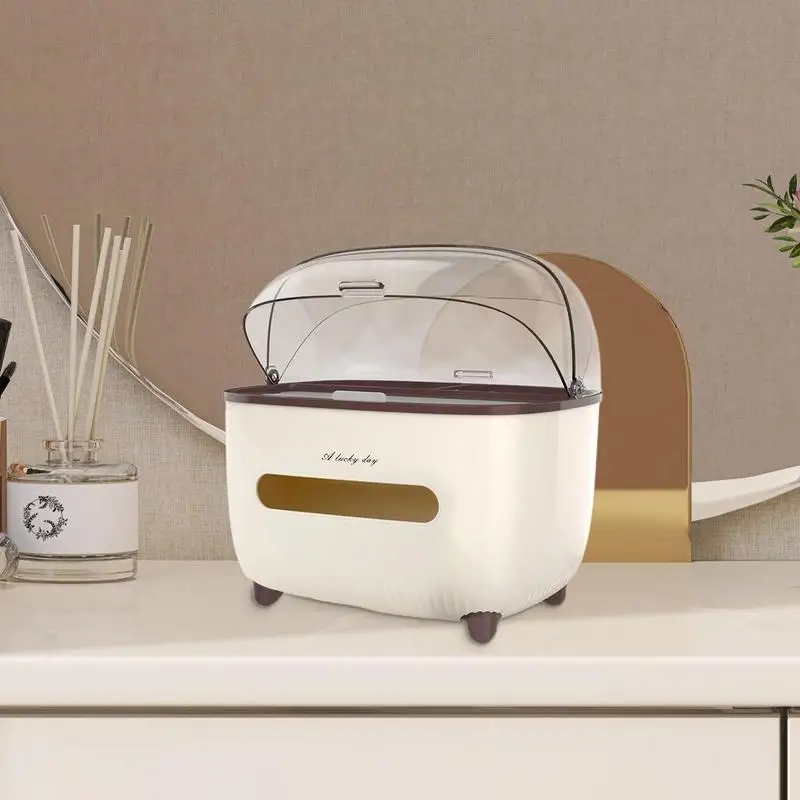 Tissue Box Multifunctional Durable& Humanized Design Easy To Use Napkin Box Holder Decorative Organizer For Home Offices