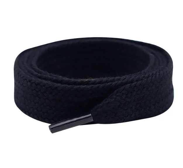 New widened single-layer flat 2cm polyester cotton shoelaces