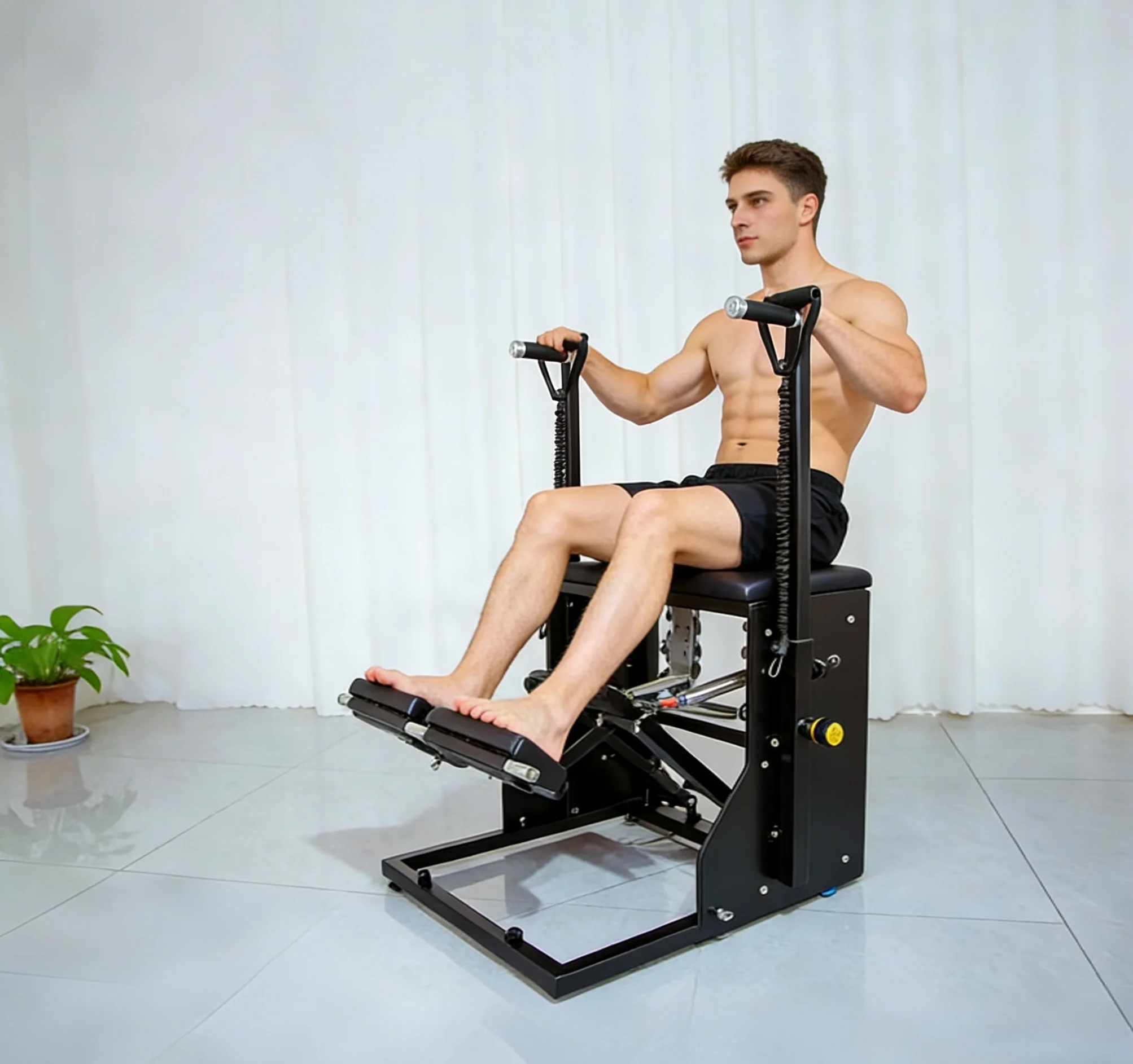 Stable Full Carbon Steel Pedal Chair Home Pilates Training Equipment Body Shaping & Stretching Workout Tool