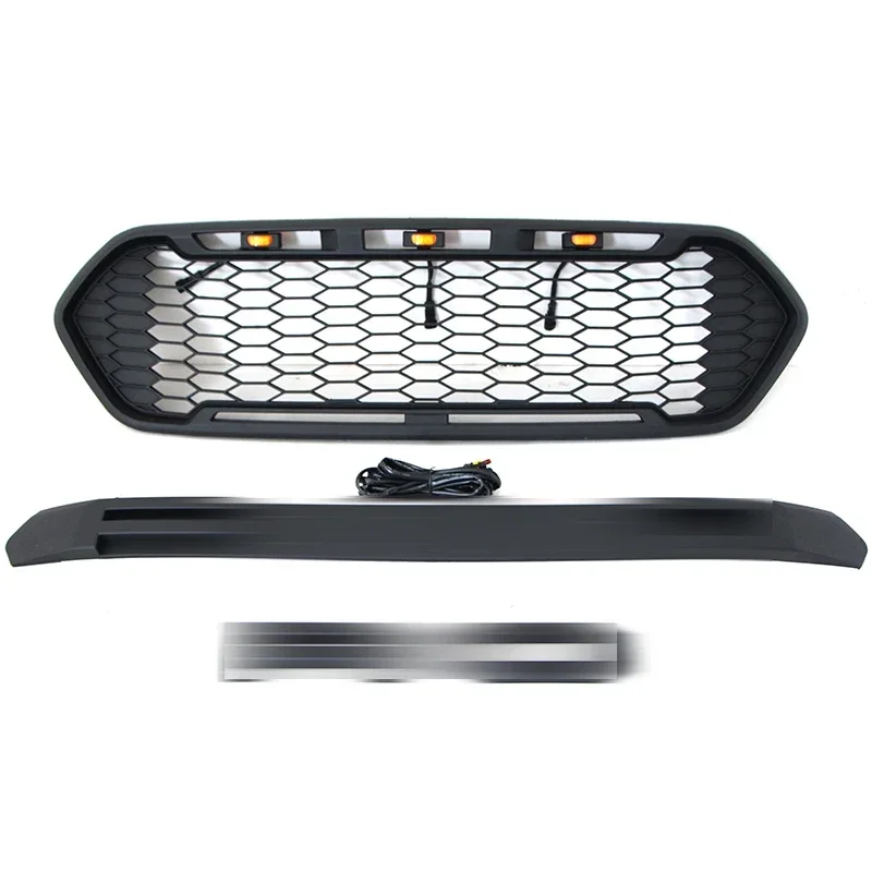 Fit for  2014-2021 Ford Transit  front grille Upper bumper with LED lights 2015 Transit grill  European version grille