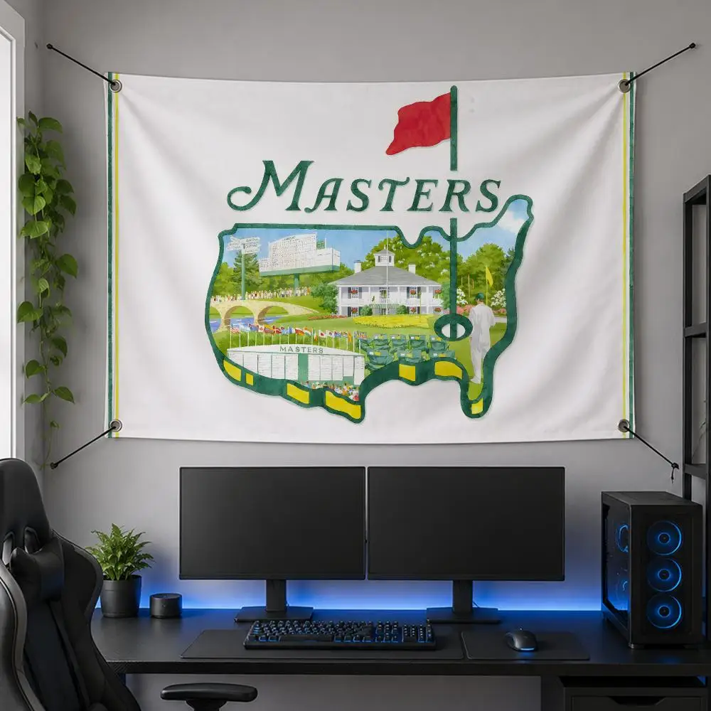Sports Global Famous Classic Elite M-Masters Tournament Flags Flag Banner for Bedroom Dorm Party Home Living Room Game Room Gift