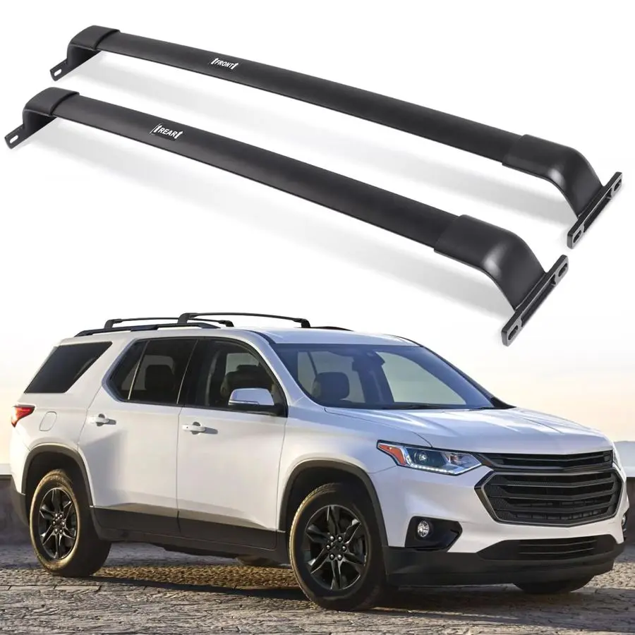 

LBS Roof Rack Cross Bars Fit for Chevrolet Traverse 2018 2019 2020 2021 Black Crossbars Luggage Carrier Bars