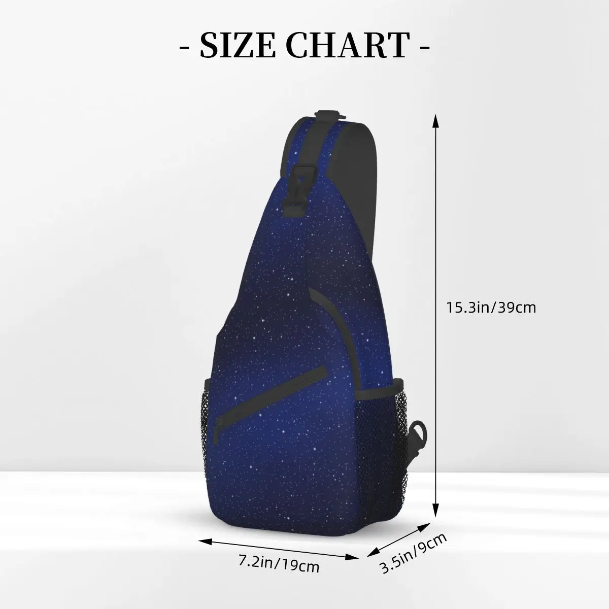 Galaxy Star Sling Bag petto Crossbody spalla zaino escursionismo viaggi Daypacks via lattea uomo donna borse