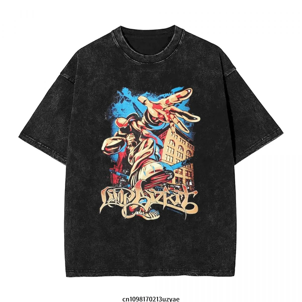 

Мужская винтажная хлопковая футболка Limp Bizkit Band с коротким рукавом, летняя футболка в стиле хип-хоп