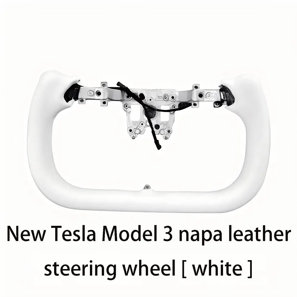 

For Tesla Model 3 Y Yoke Handle heated steering wheel, black and white steering wheel, auto parts.