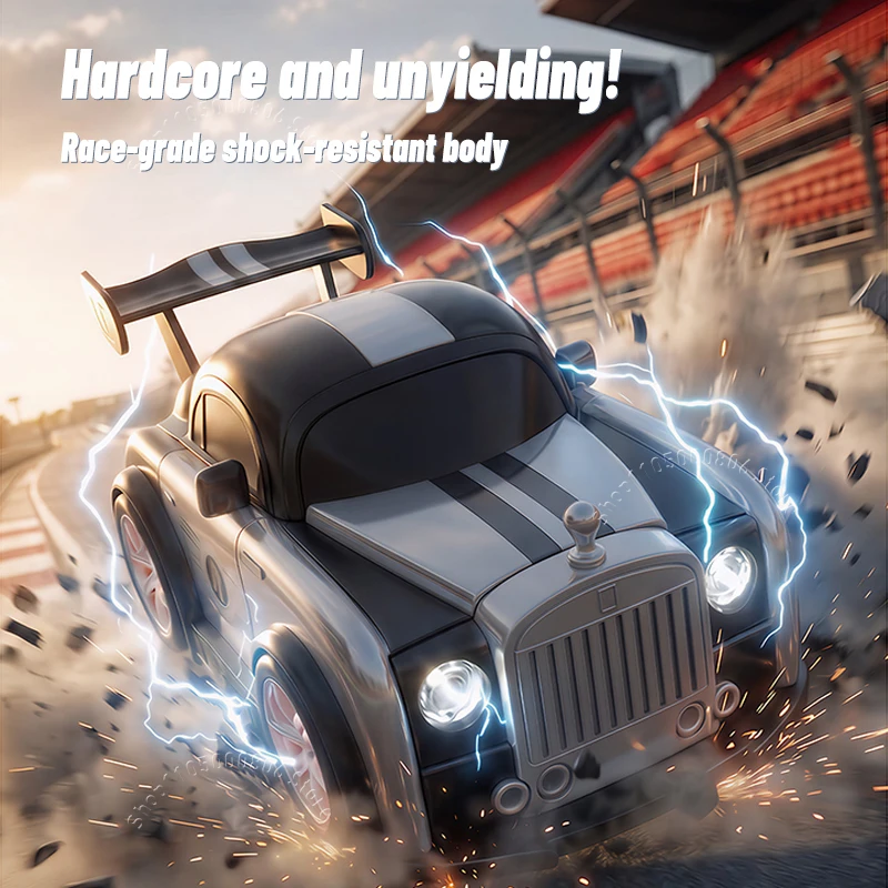 New Upgraded 2.4G Remote Control Stunt Car 360° Rotation&Drifting Magnetic Modification With Music & Lights RC Toy Car for Kids - view 5