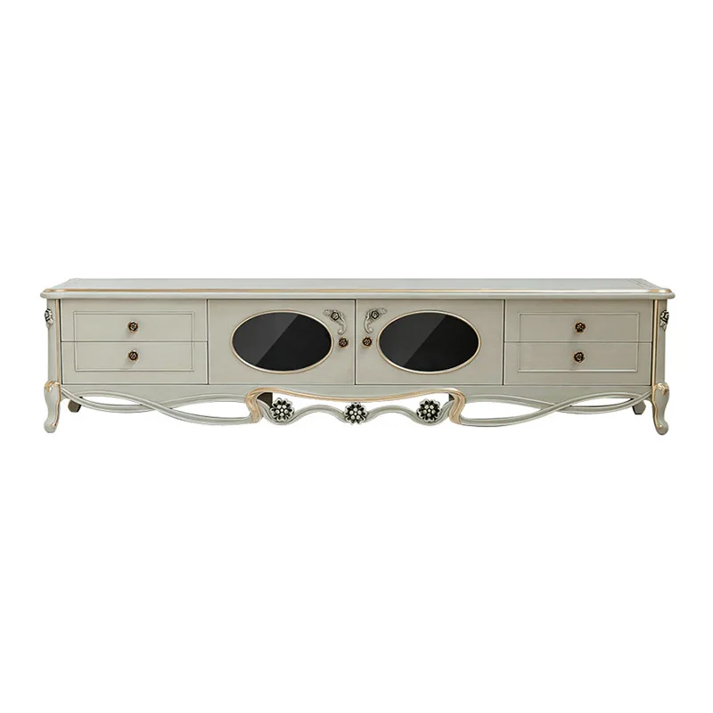 

French light luxury TV cabinet European small apartment modern living room locker floor cabinet furniture