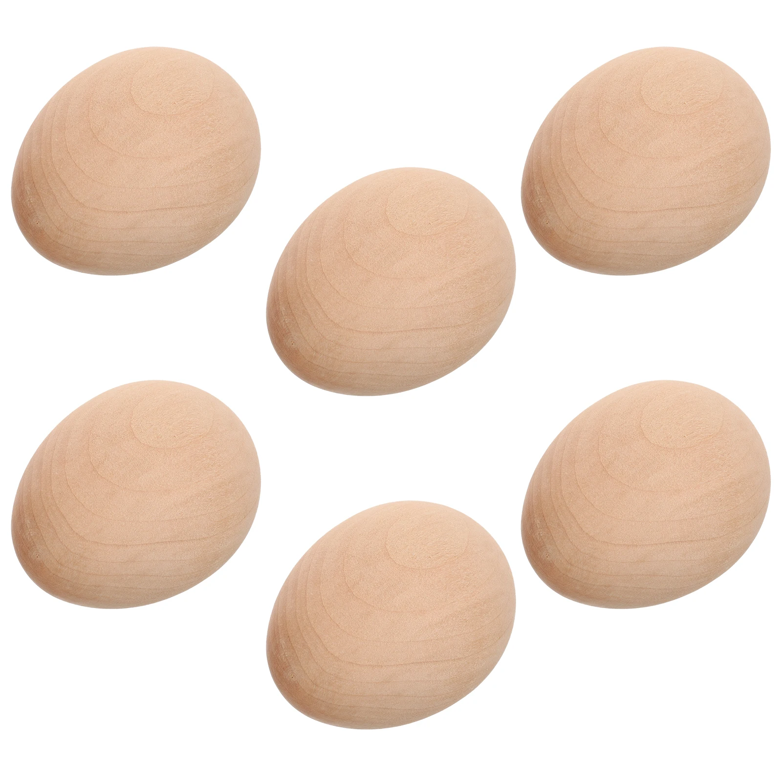 6 قطعة ديكور بيض محاكاة بيض حرفي خشبي غير مكتمل للرسم بنفسك عيد الفصح ديكور المنزل حديقة الطرف الديكور الدعائم فارغة