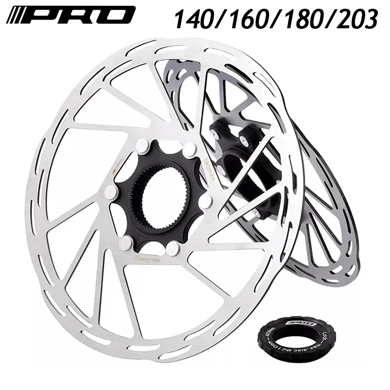

IIIPRO Bicycle Centerlock Rotor 140/160/180/203MM Bike Center Lock Rotor Bicycle Brake Disc Bike Hydraulic Disc Brake Rotor