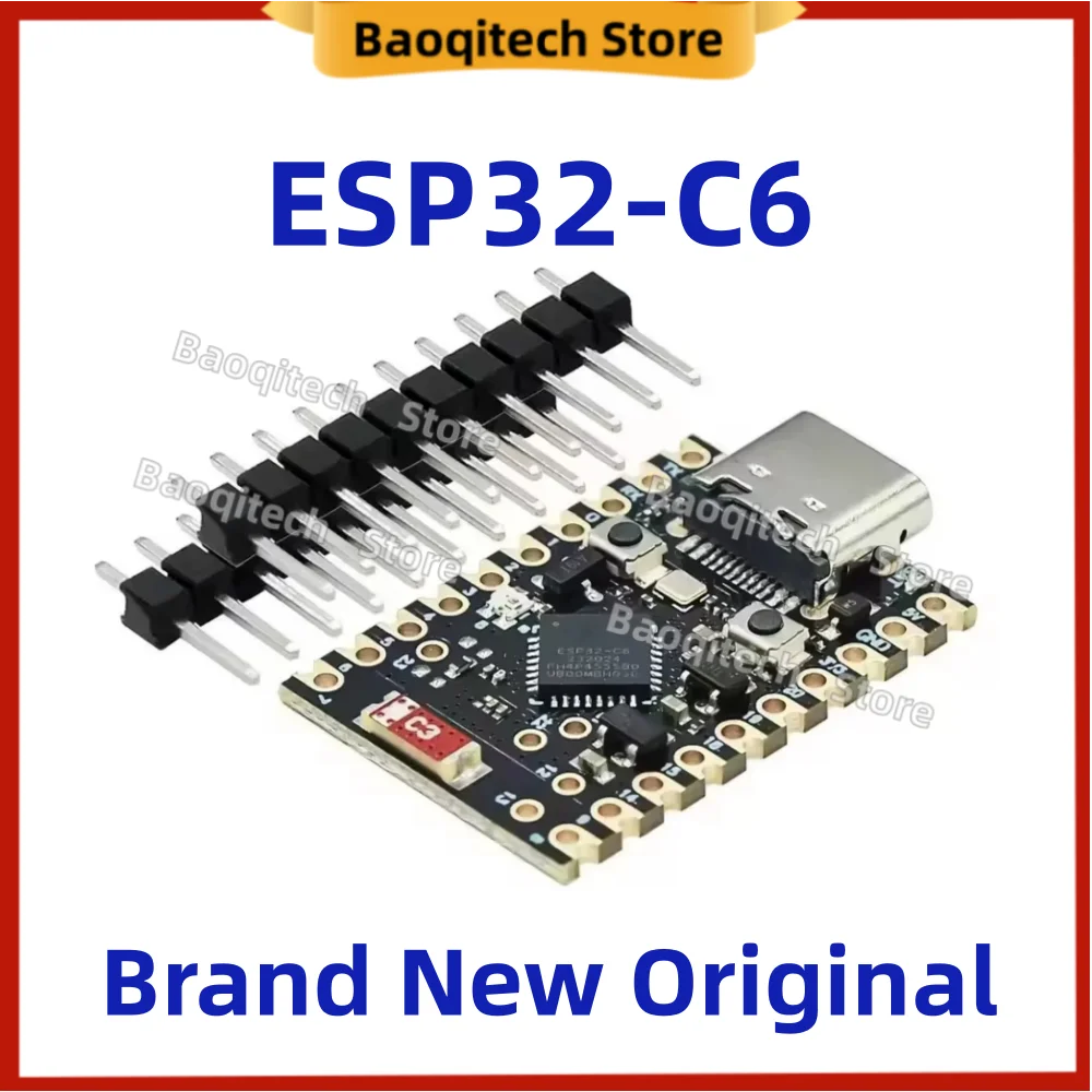 Płytka rozwojowa ESP32-C6 SuperMini, mikrokontroler, sterownik do nauki programowania, płytka bazowa. — zdjęcie produktu 7