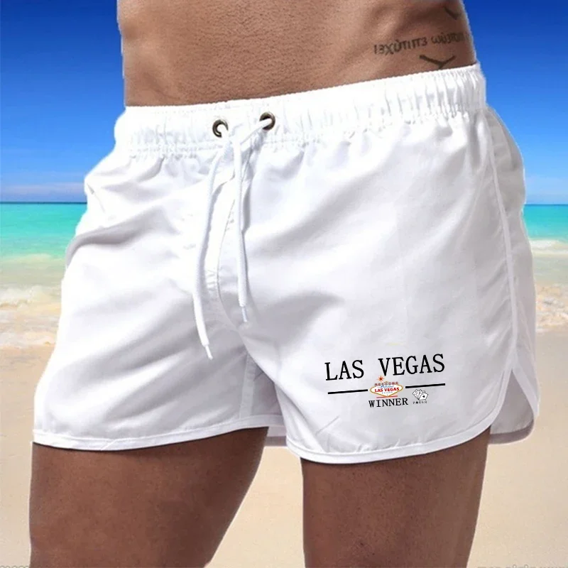 

Hot Sales Mens Beach Shorts Summer Men Loose Comfortable Style Daily Bathing Suit Man Ventilate Gym Clothing Seaside Swim Shorts
