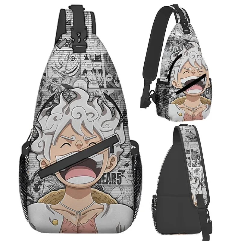 One Piece Men Women Crossbody bag Cartoon Luffy Printed Teenage Diagonal Packages Sports Shoulder Bag Outdoor Travel bags Gift