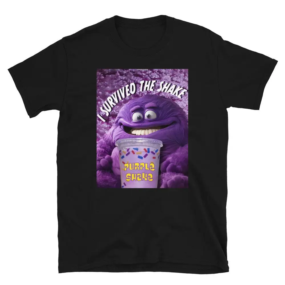 I Survived The Shake Purple T Shirt Meme Funny