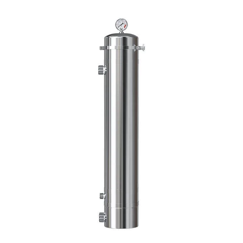 Premium  304 Stainless Steel 159mm Pipe Vertical  Water Purifier with  RoHS for Whole House Filtration