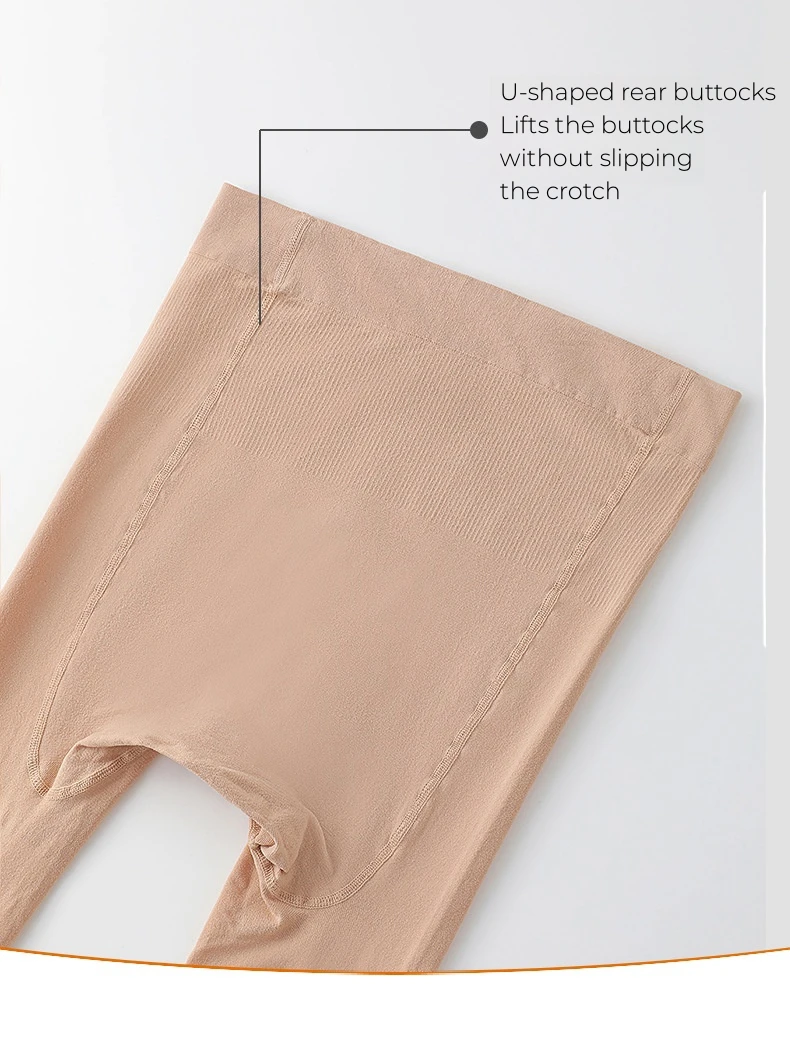 150g Damen Plus Size Strumpfhose Körper gewicht 80kg kann weich sein hohe Elastizität fußlos nackt schwarz Kompression strümpfe Bein tragen – Detail 9