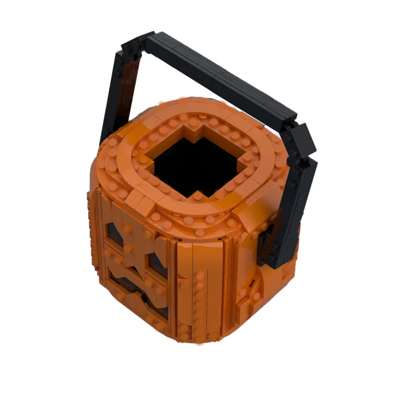 

573-детали MOC, креативный держатель для ручки в виде тыквы, строительный блок, модель, декоративный дисплей, игрушки для детей, сборка, подарки-сюрпризы на день рождения