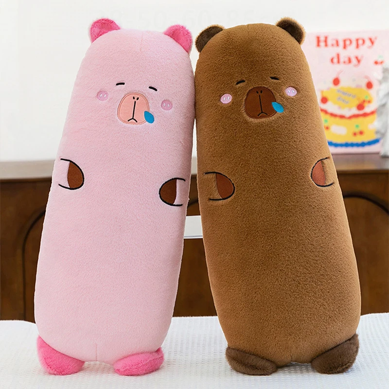

Kawaii Капибара, плюшевая игрушка, мягкая подушка, приятная кукла с длинным телом для детей, подарок на день рождения, Рождество, мягкая плюшевая игрушка для девочек